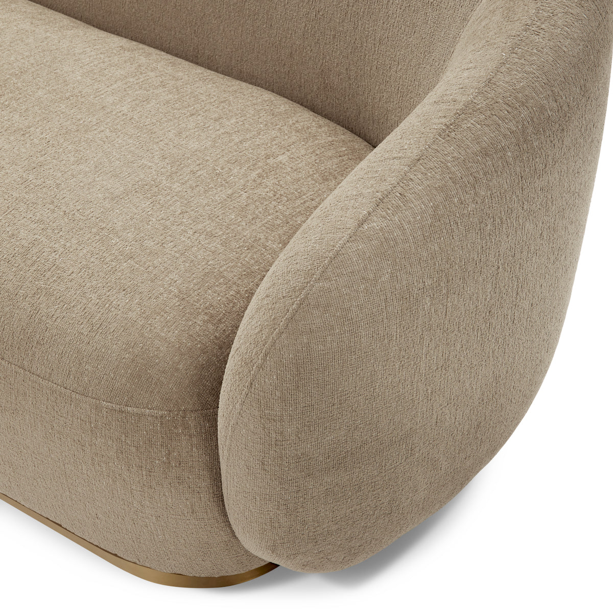 Brass Base Upholstered Sofa Brice | A | Eichholtz Miami