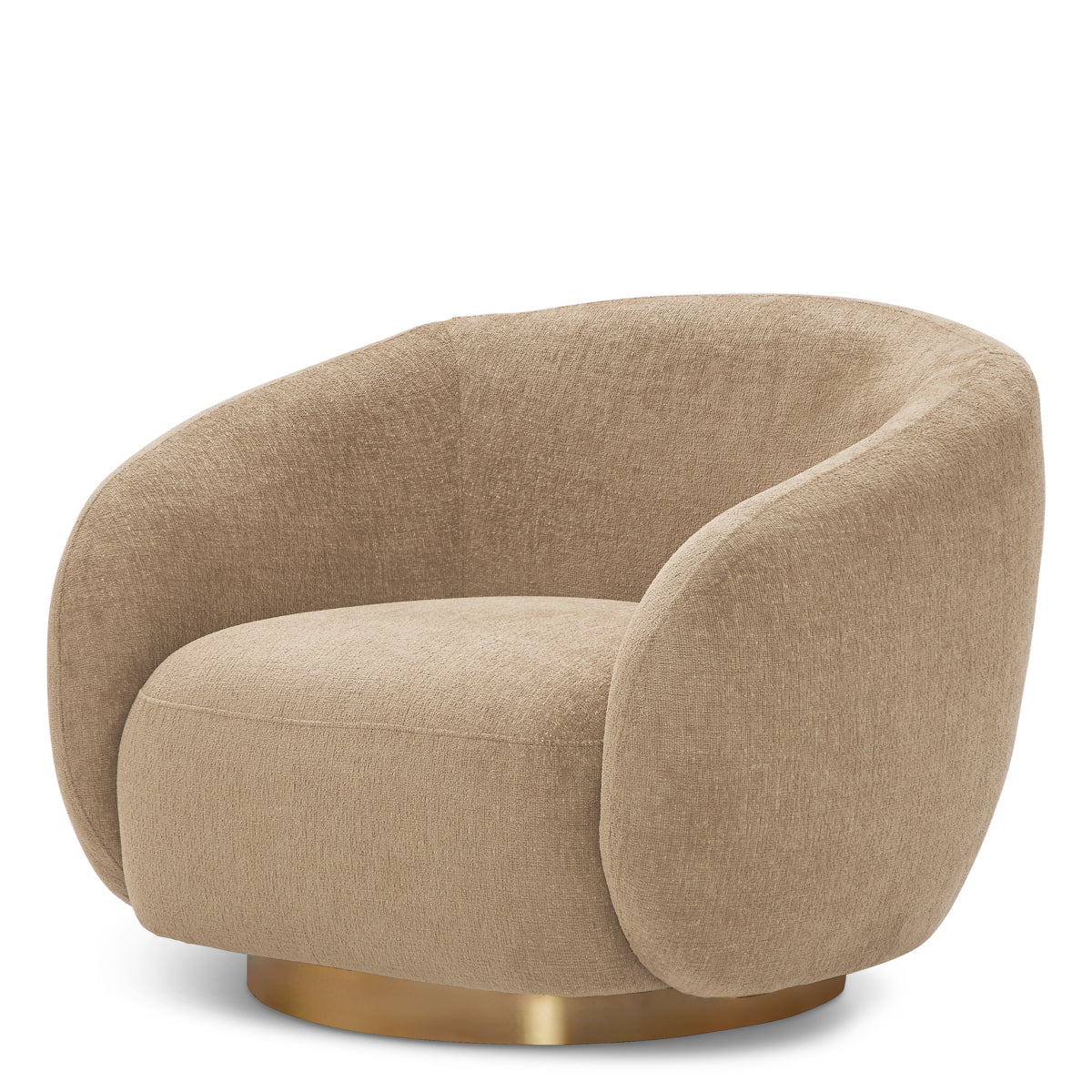 Upholstered Lounge Swivel Chair Brice | Eichholtz Miami