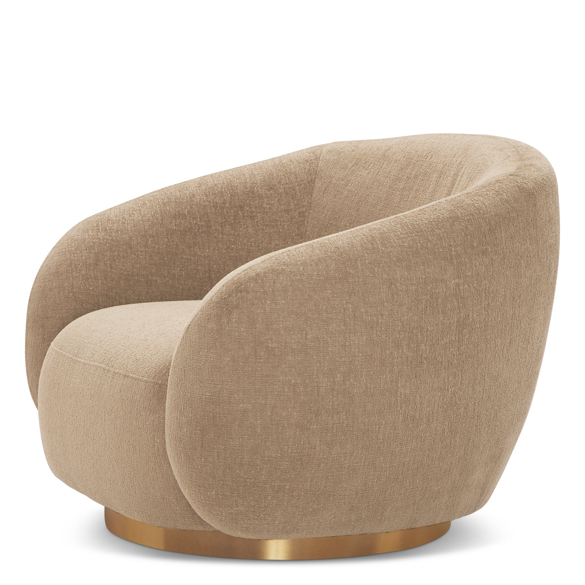 Upholstered Lounge Swivel Chair Brice | Eichholtz Miami