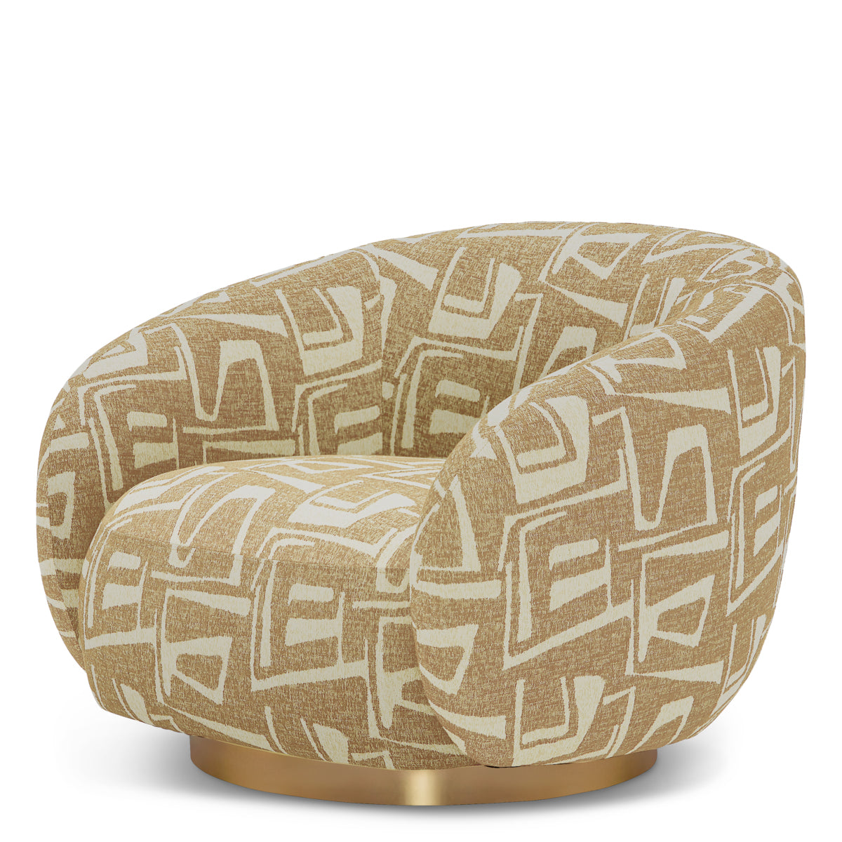 Upholstered Lounge Swivel Chair Brice | Eichholtz Miami