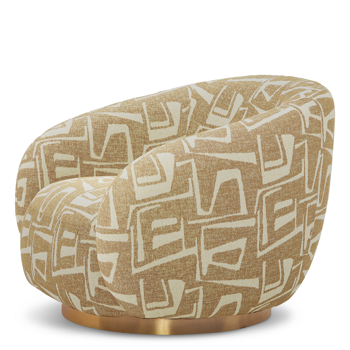Upholstered Lounge Swivel Chair Brice | Eichholtz Miami