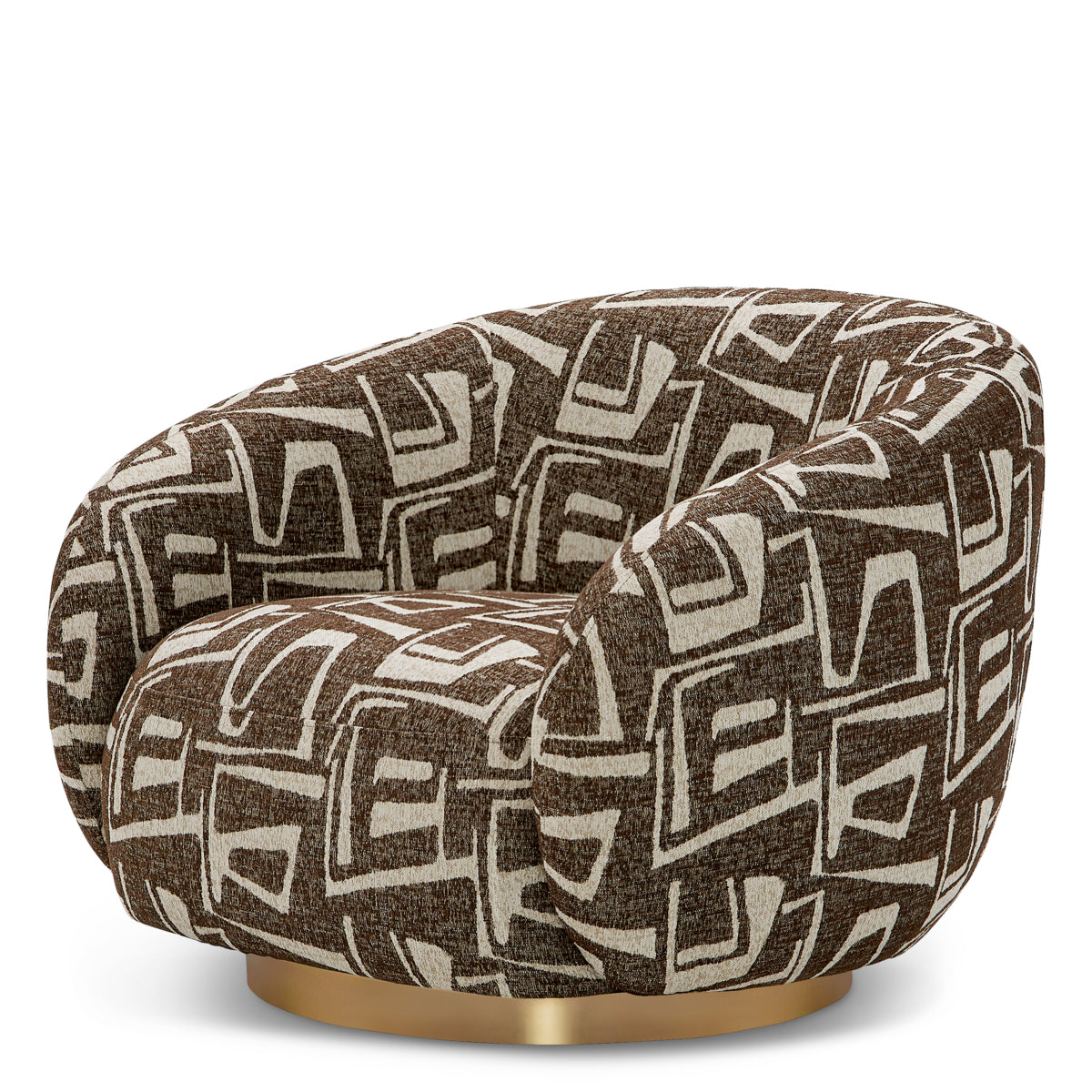 Upholstered Lounge Swivel Chair Brice | Eichholtz Miami