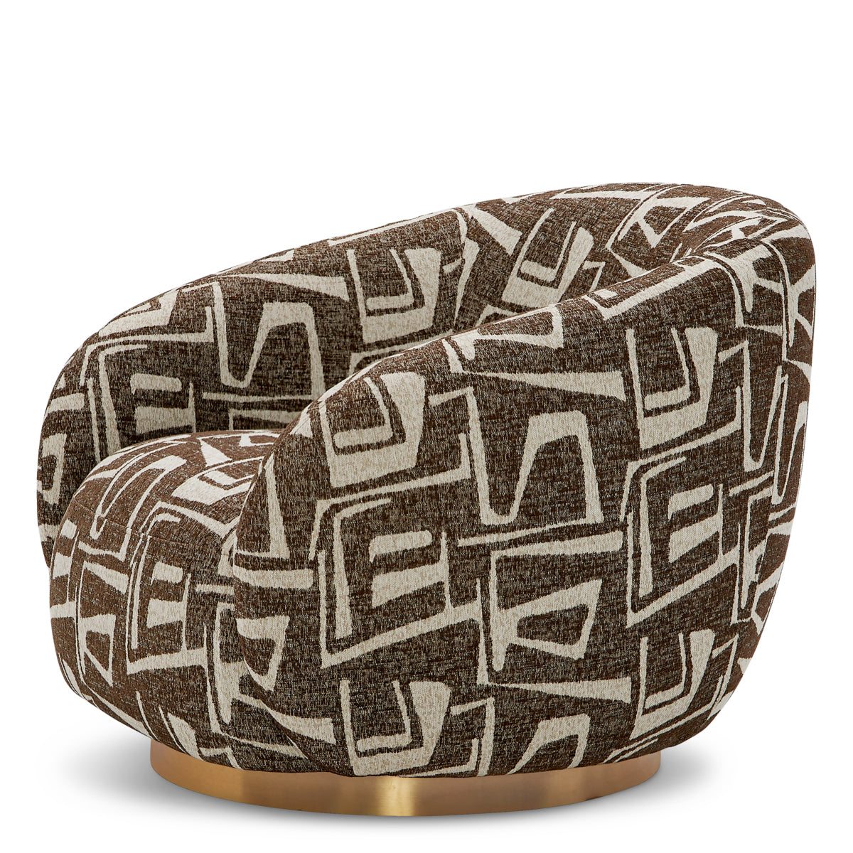 Upholstered Lounge Swivel Chair Brice | Eichholtz Miami