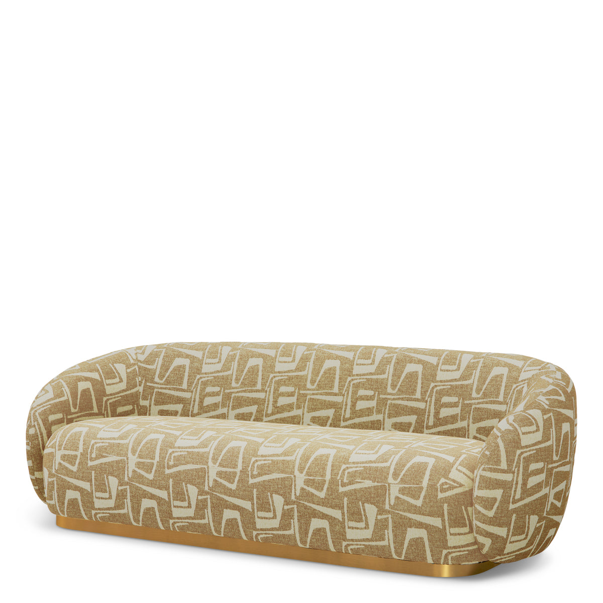 Brass Base Upholstered Sofa Brice | B | Eichholtz Miami