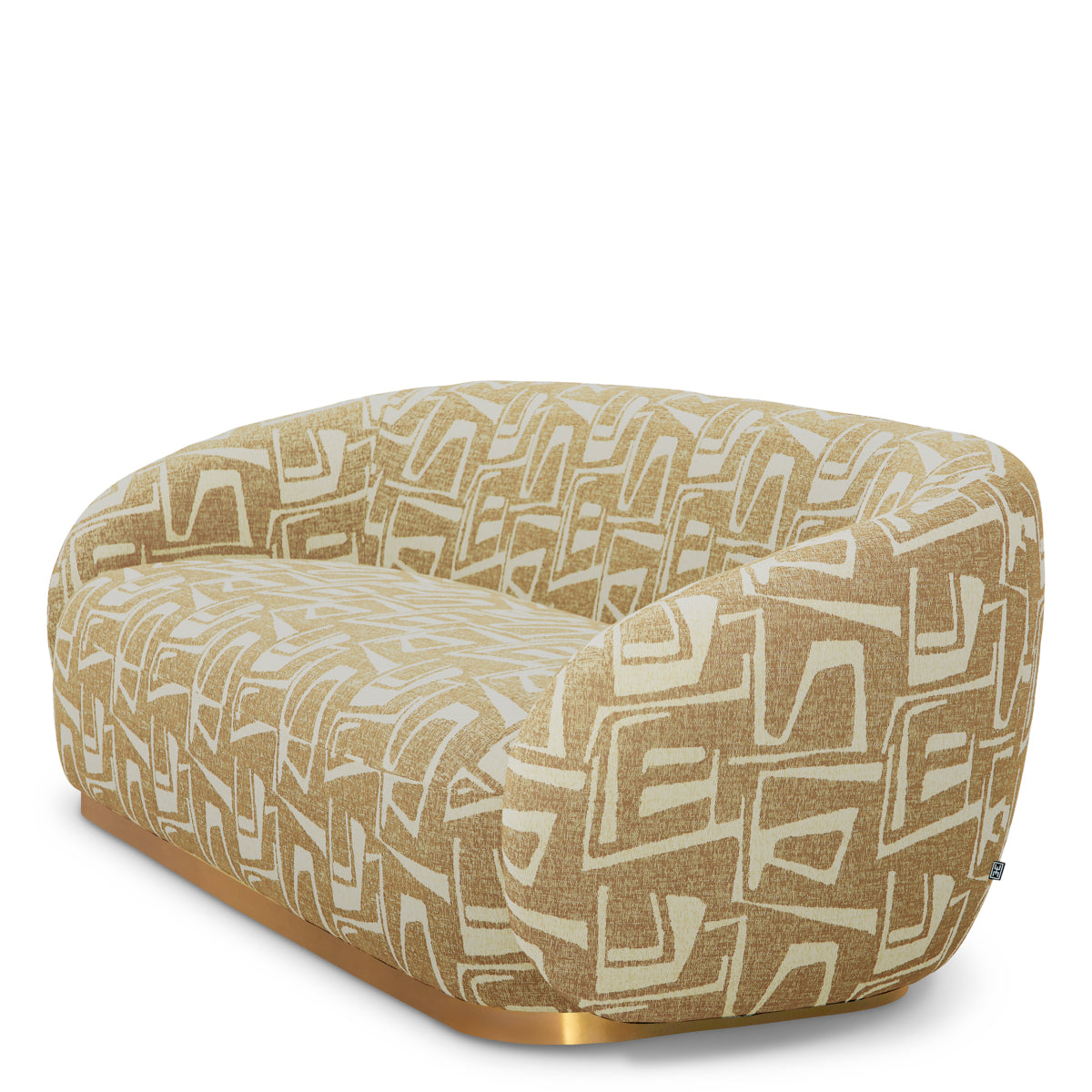 Brass Base Upholstered Sofa Brice | B | Eichholtz Miami