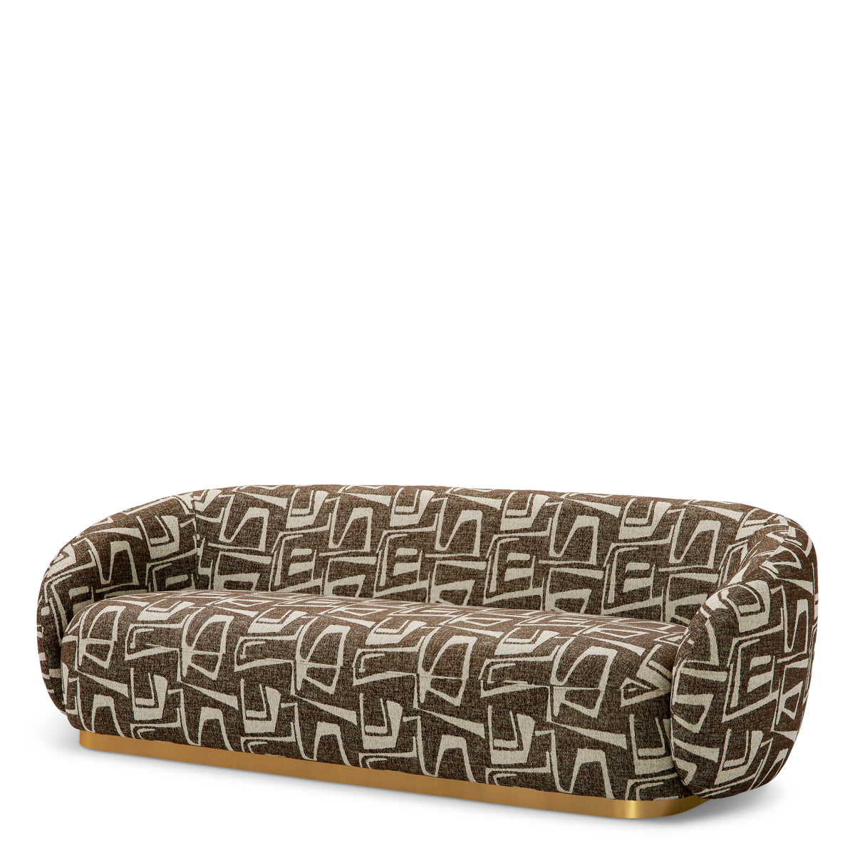 Brass Base Upholstered Sofa Brice | B | Eichholtz Miami