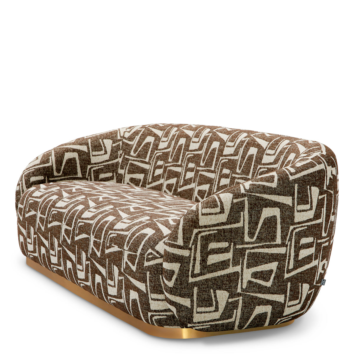 Brass Base Upholstered Sofa Brice | B | Eichholtz Miami