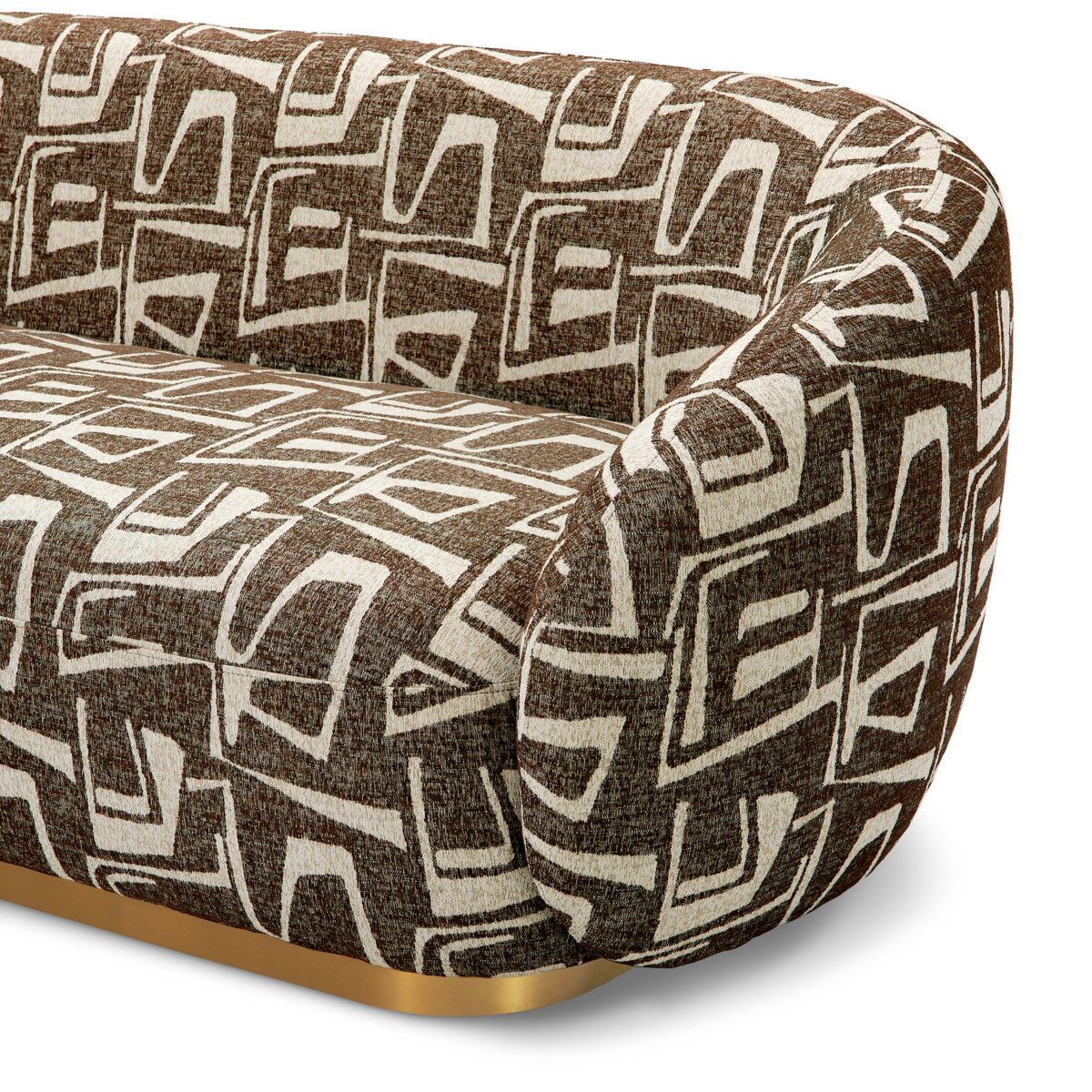 Brass Base Upholstered Sofa Brice | B | Eichholtz Miami