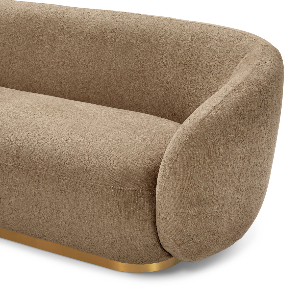 Brass Base Upholstered Sofa Brice | A | Eichholtz Miami