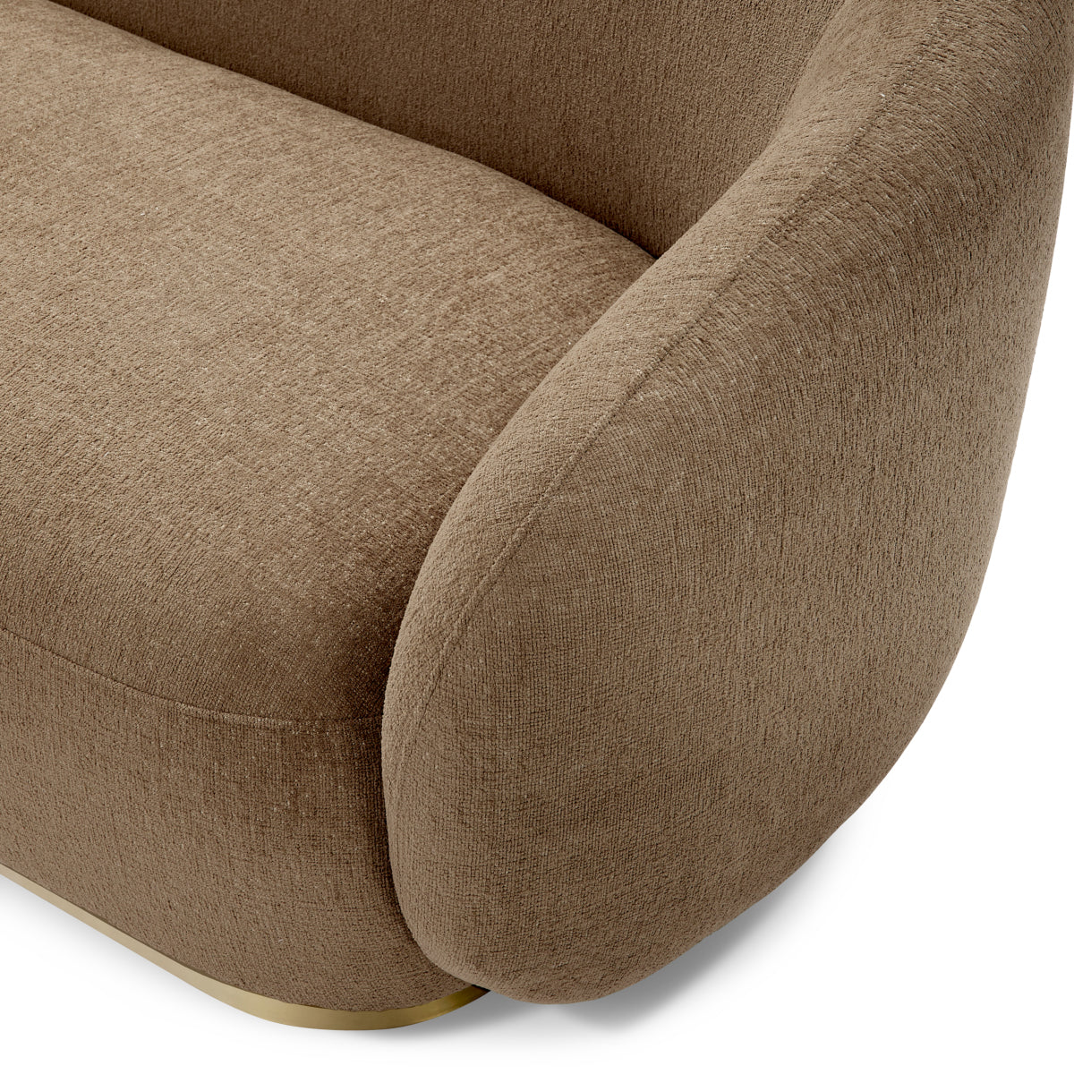 Brass Base Upholstered Sofa Brice | A | Eichholtz Miami