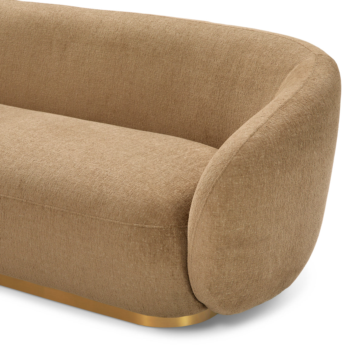 Brass Base Upholstered Sofa Brice | A | Eichholtz Miami