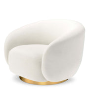 Upholstered Lounge Swivel Chair Brice | Eichholtz Miami