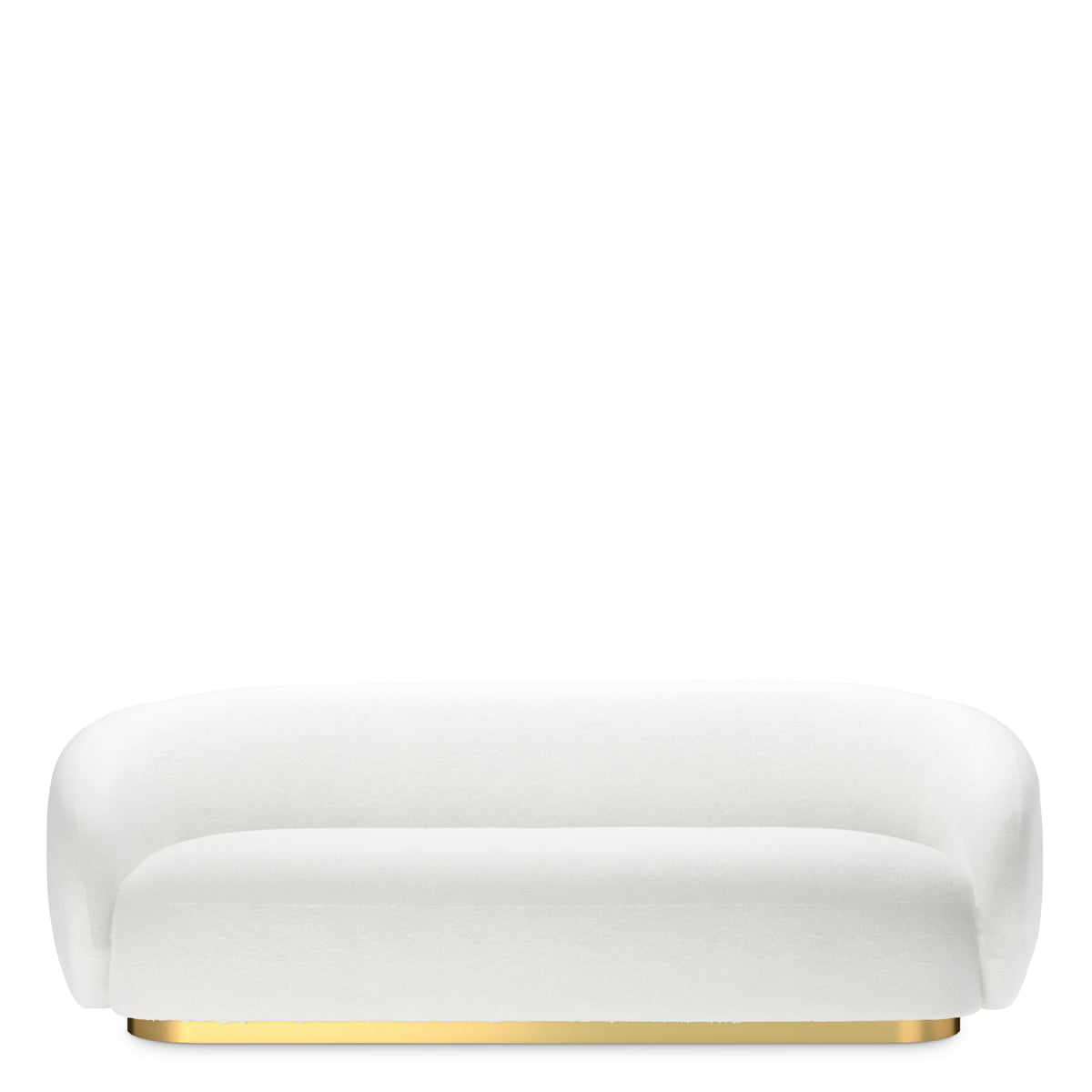 Brass Base Upholstered Sofa Brice| Eichholtz Miami