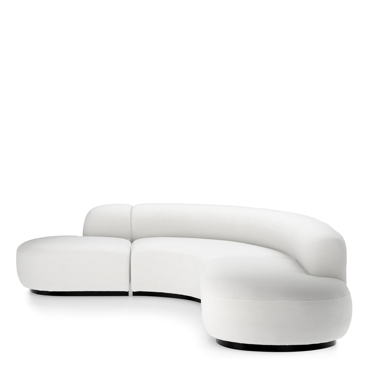 Upholstered Curved Sofa L Björn | Eichholtz Miami
