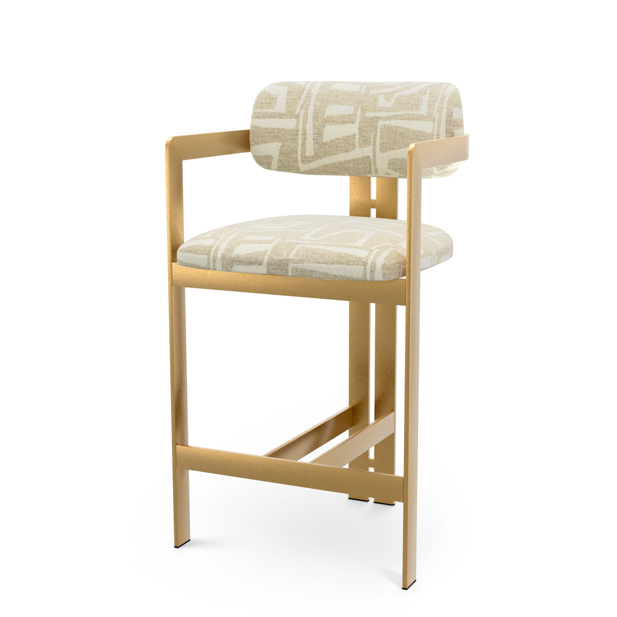 Rounded Back Counter Stool Donato | B | Eichholtz Miami