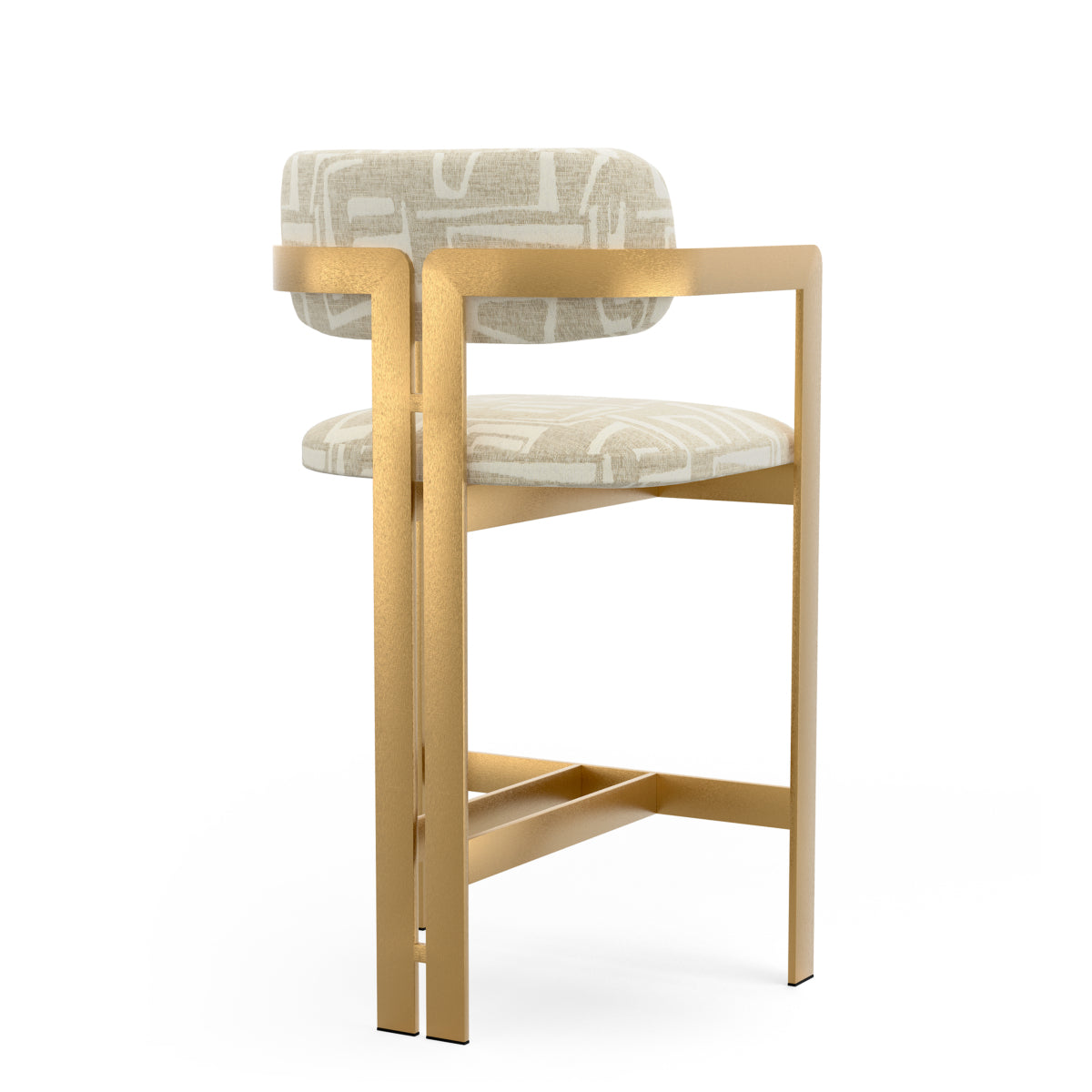 Rounded Back Counter Stool Donato | B | Eichholtz Miami
