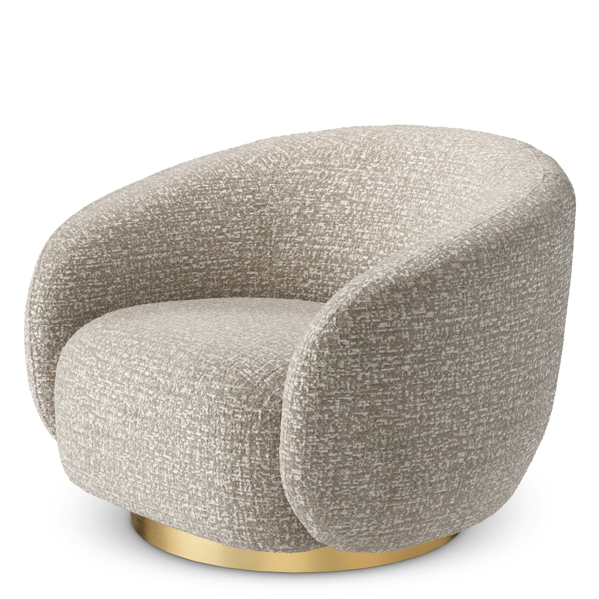 Upholstered Lounge Swivel Chair Brice | Eichholtz Miami