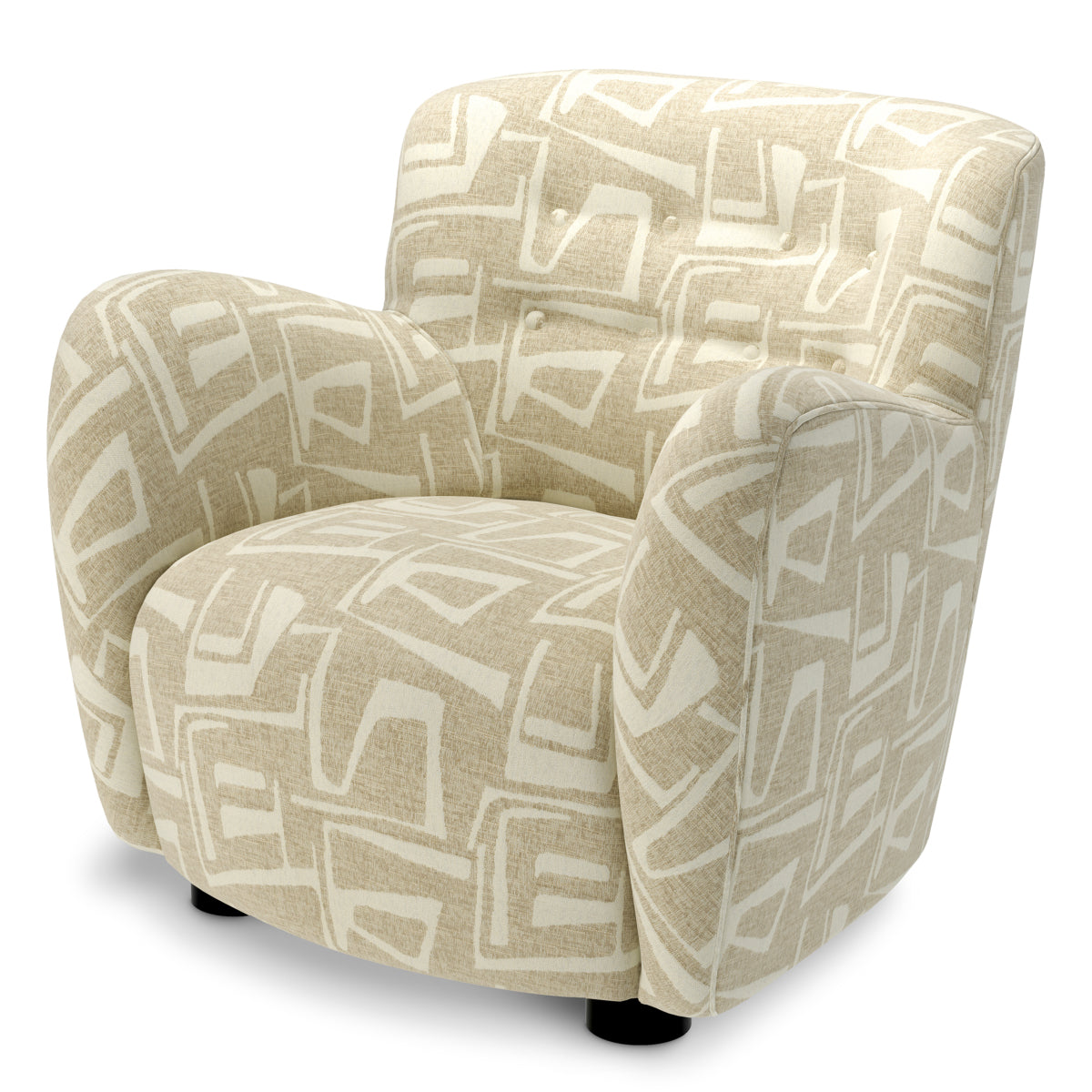 Tufted Back Lounge Chair Bixby | B | Eichholtz Miami 