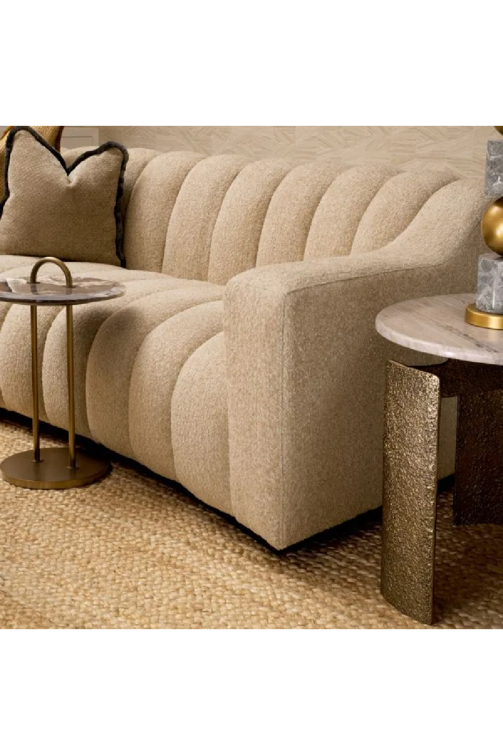 Channeled Boucle Sofa S Kelly | Eichholtz Miami