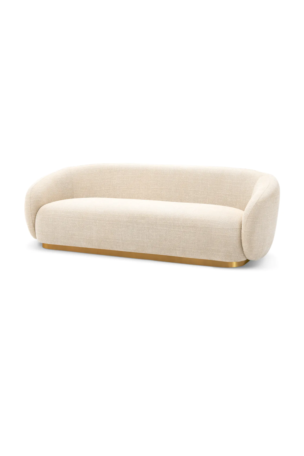 Brass Base Upholstered Sofa Brice| Eichholtz Miami