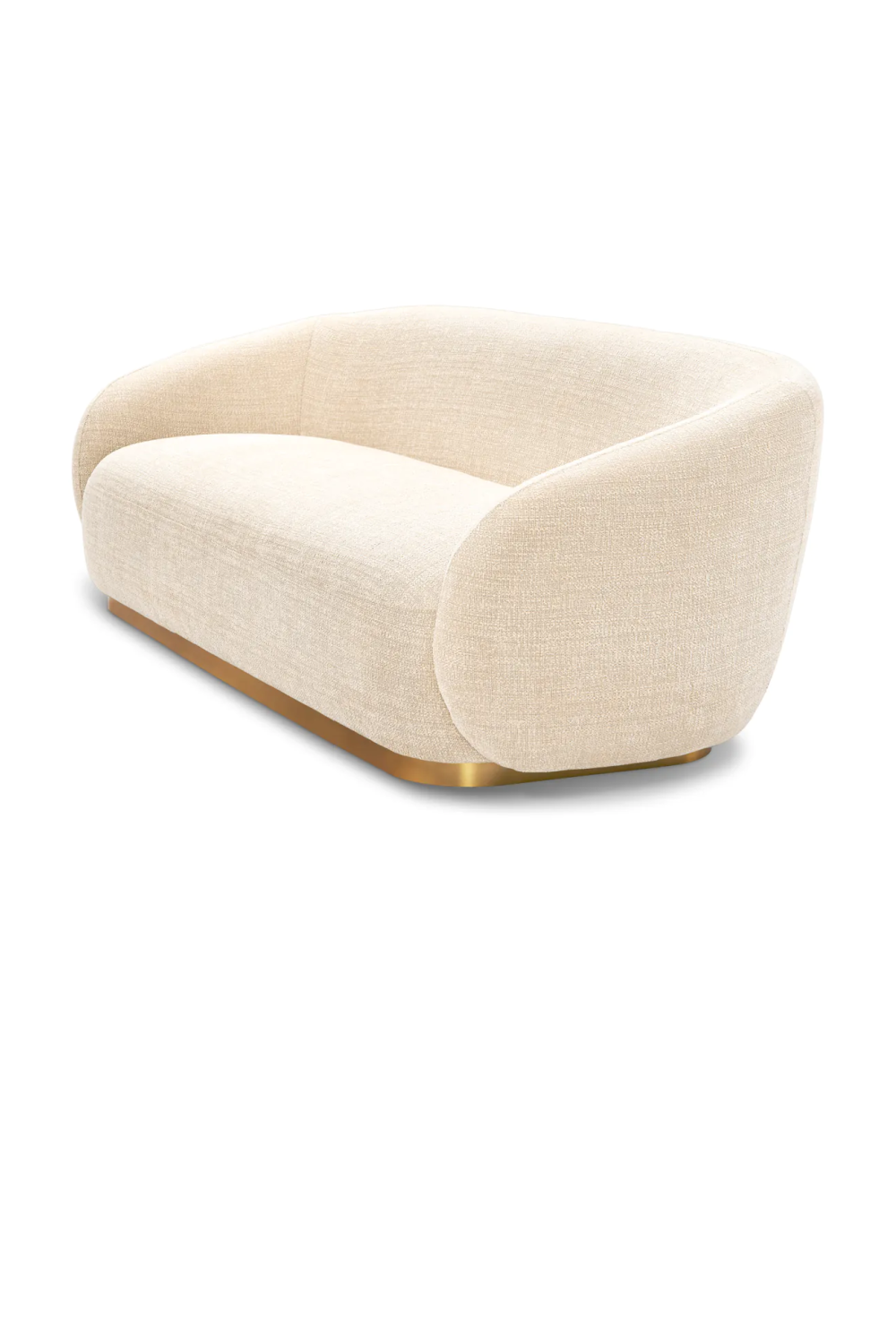 Brass Base Upholstered Sofa Brice| Eichholtz Miami