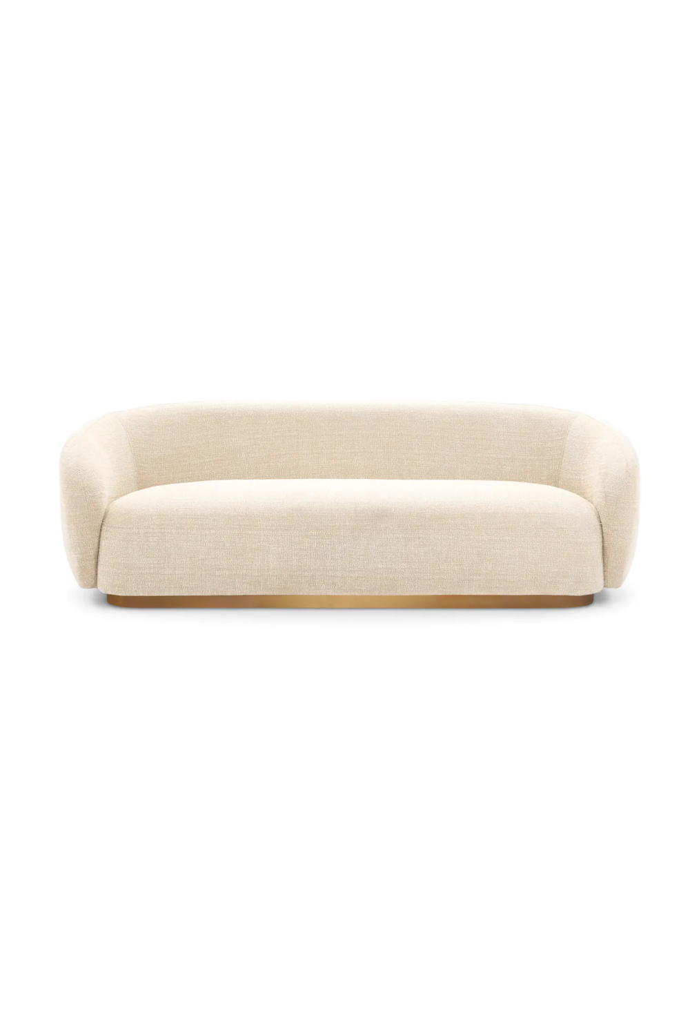 Brass Base Upholstered Sofa Brice| Eichholtz Miami