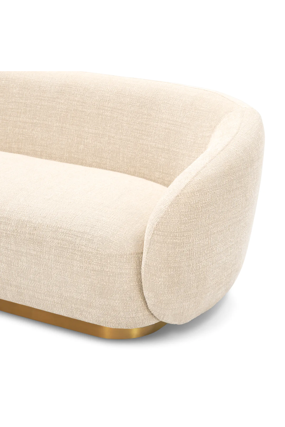 Brass Base Upholstered Sofa Brice| Eichholtz Miami
