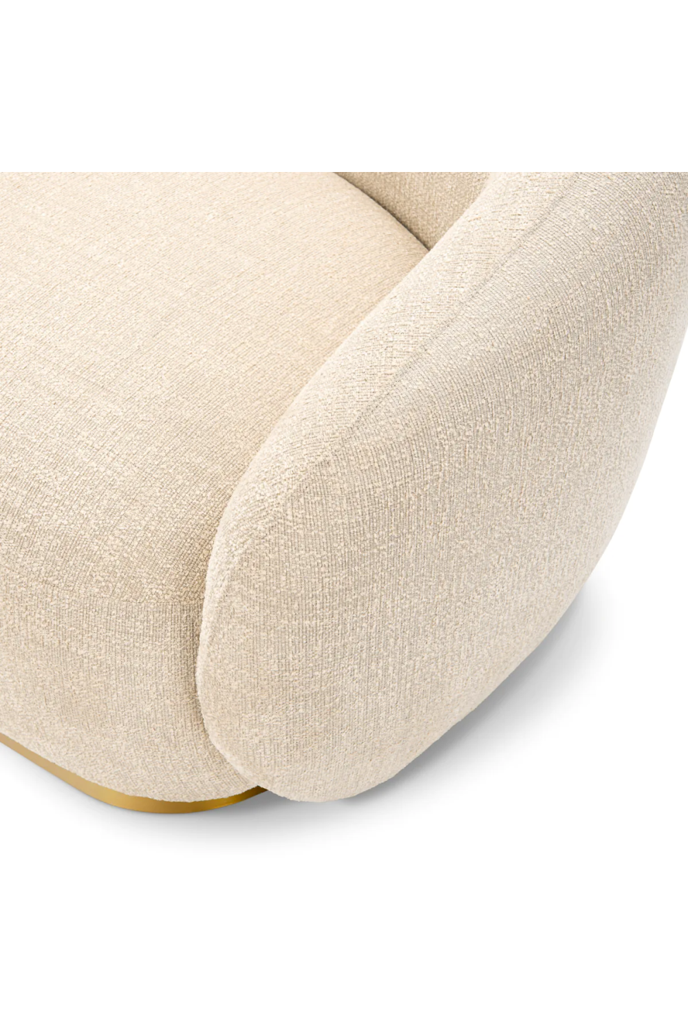 Brass Base Upholstered Sofa Brice| Eichholtz Miami