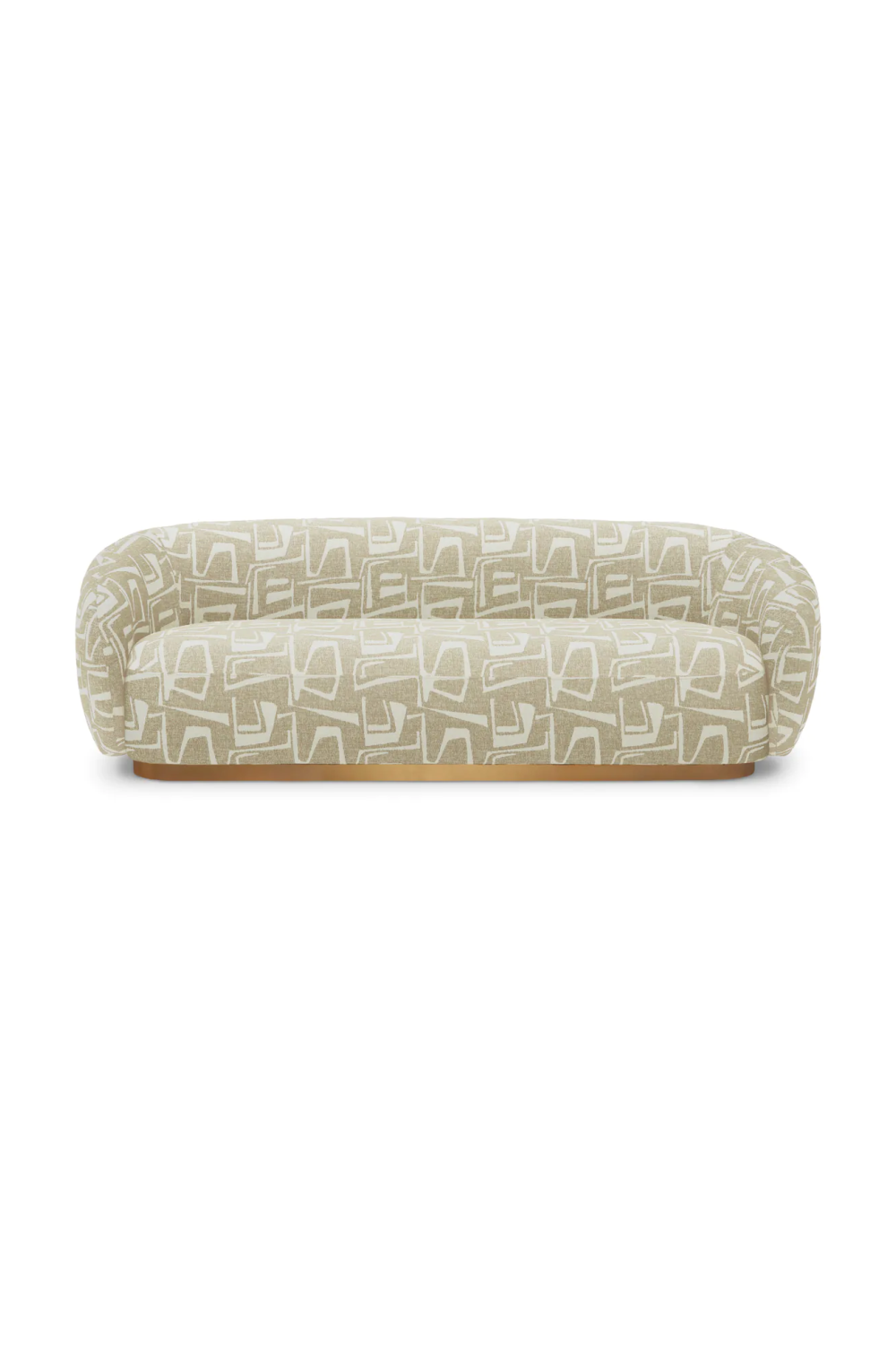 Brass Base Upholstered Sofa Brice| Eichholtz Miami