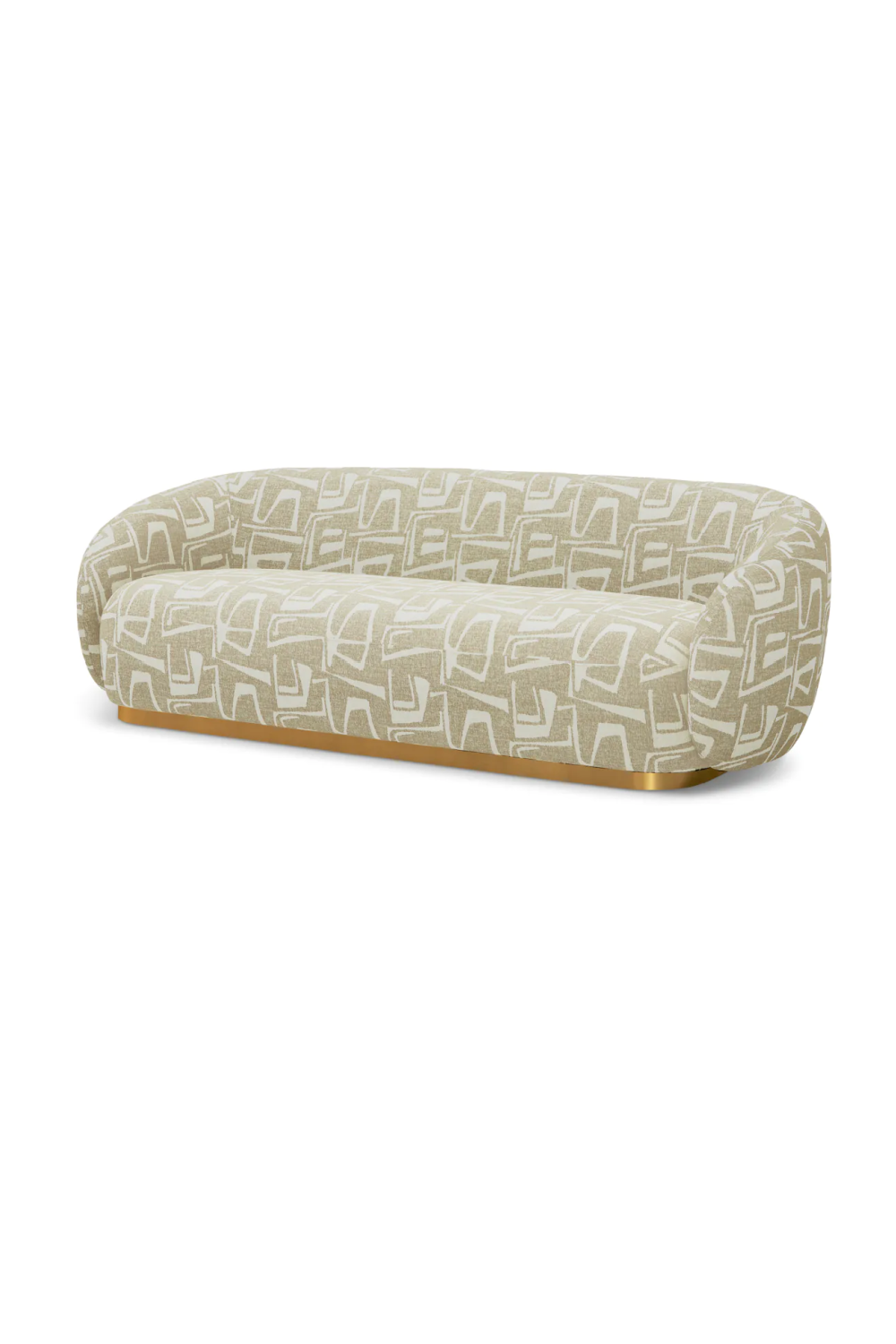 Brass Base Upholstered Sofa Brice| Eichholtz Miami