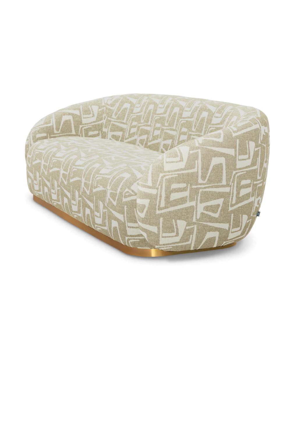 Brass Base Upholstered Sofa Brice| Eichholtz Miami