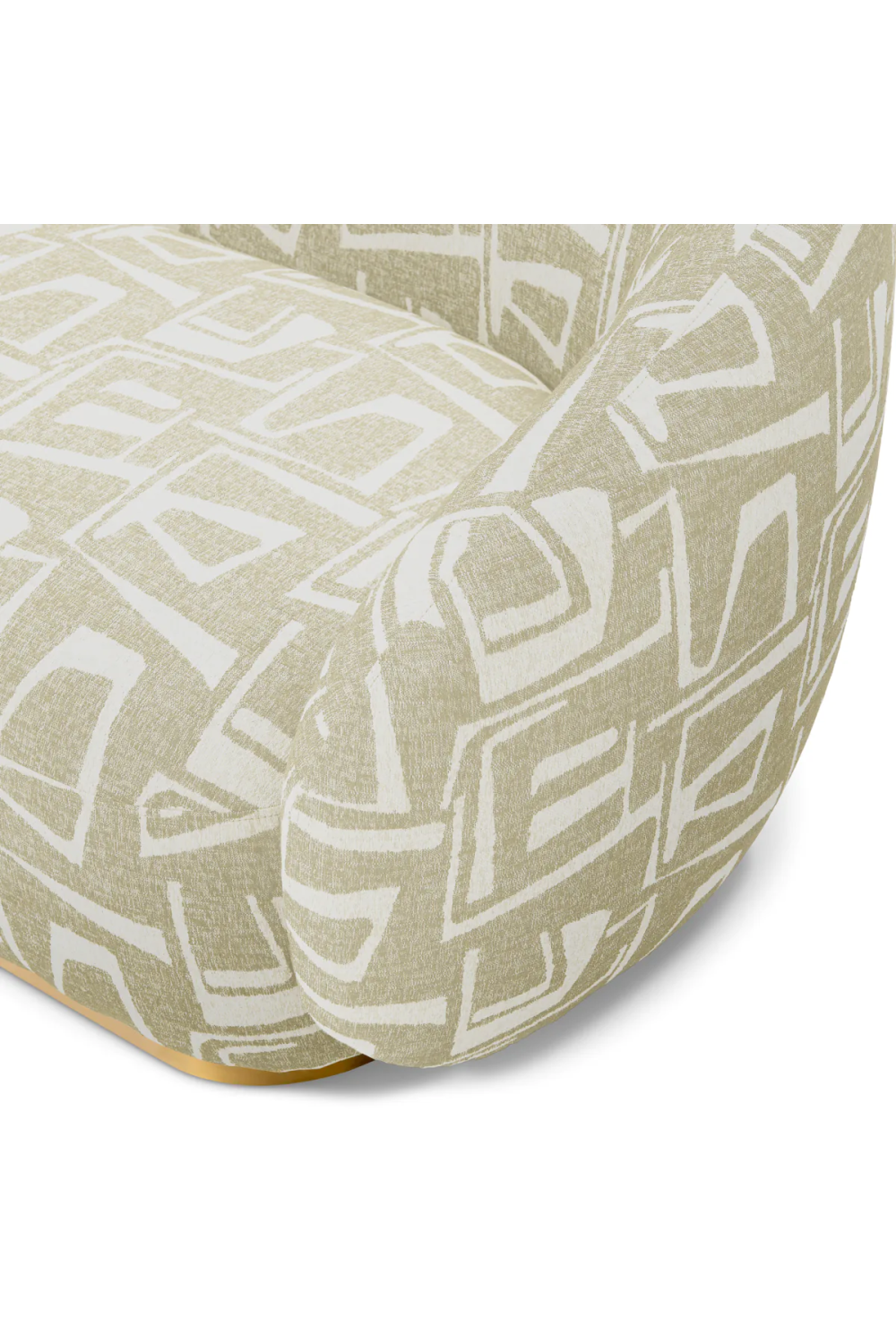 Brass Base Upholstered Sofa Brice| Eichholtz Miami