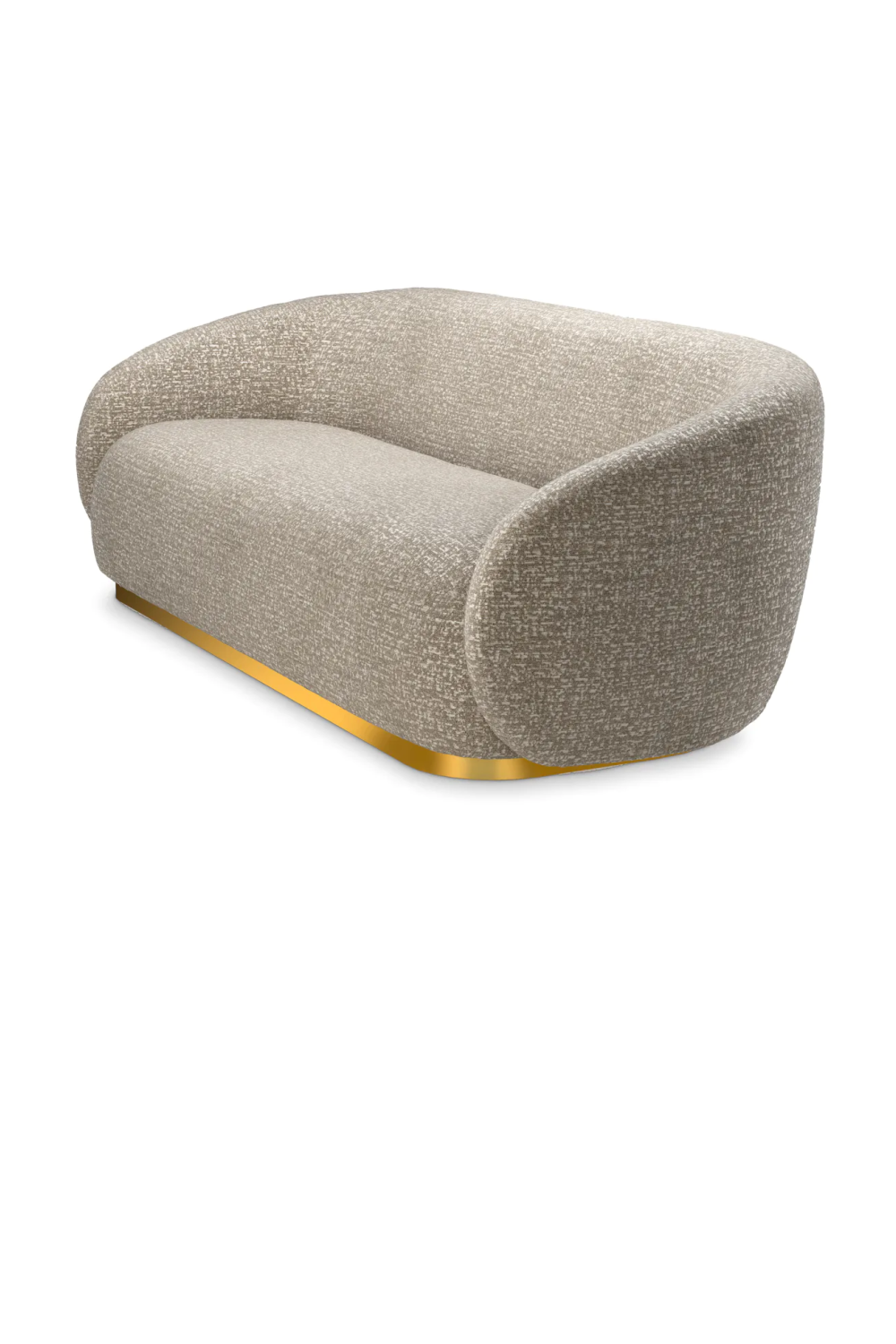 Brass Base Upholstered Sofa Brice| Eichholtz Miami