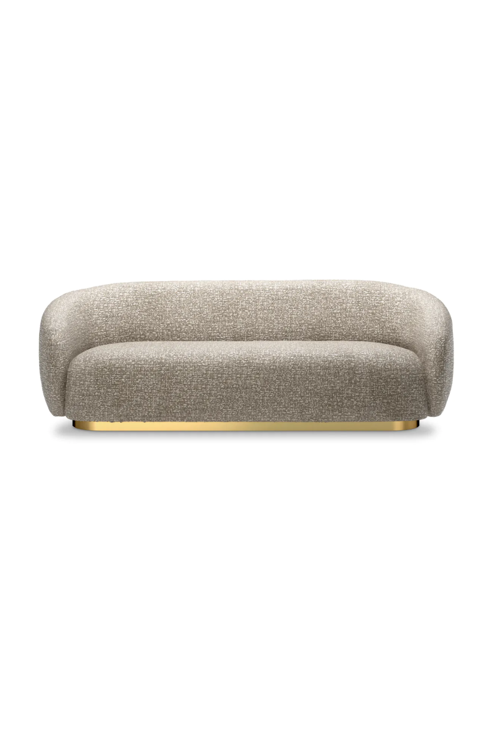 Brass Base Upholstered Sofa Brice| Eichholtz Miami