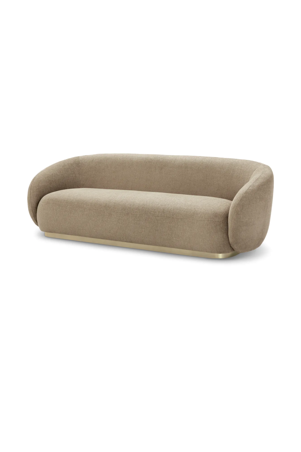 Brass Base Upholstered Sofa Brice| Eichholtz Miami
