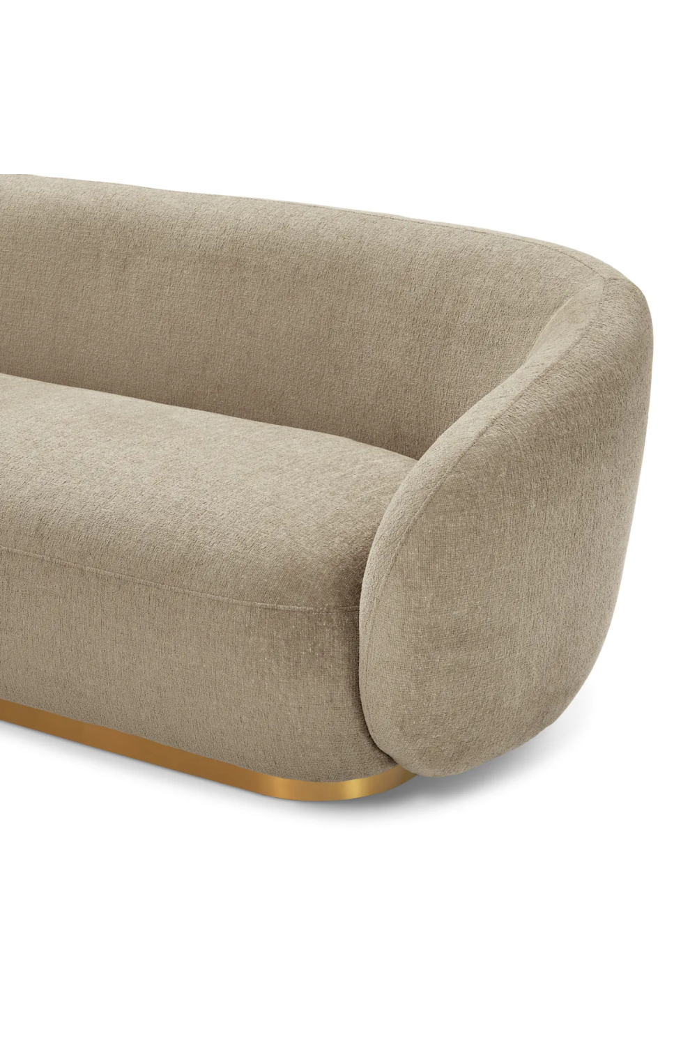 Brass Base Upholstered Sofa Brice| Eichholtz Miami