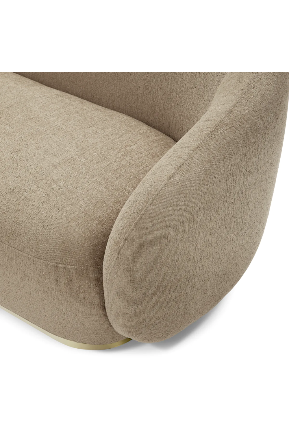 Brass Base Upholstered Sofa Brice| Eichholtz Miami