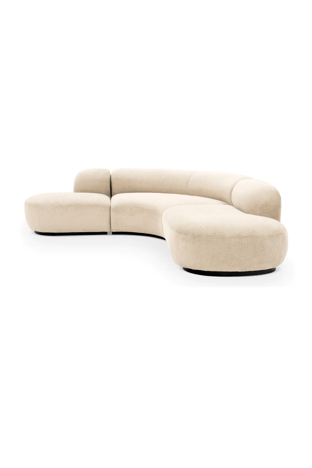 Upholstered Curved Sofa L Björn | Eichholtz Miami