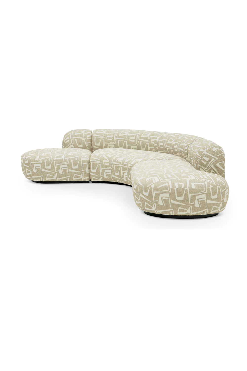 Upholstered Curved Sofa L Björn | B | Eichholtz Miami