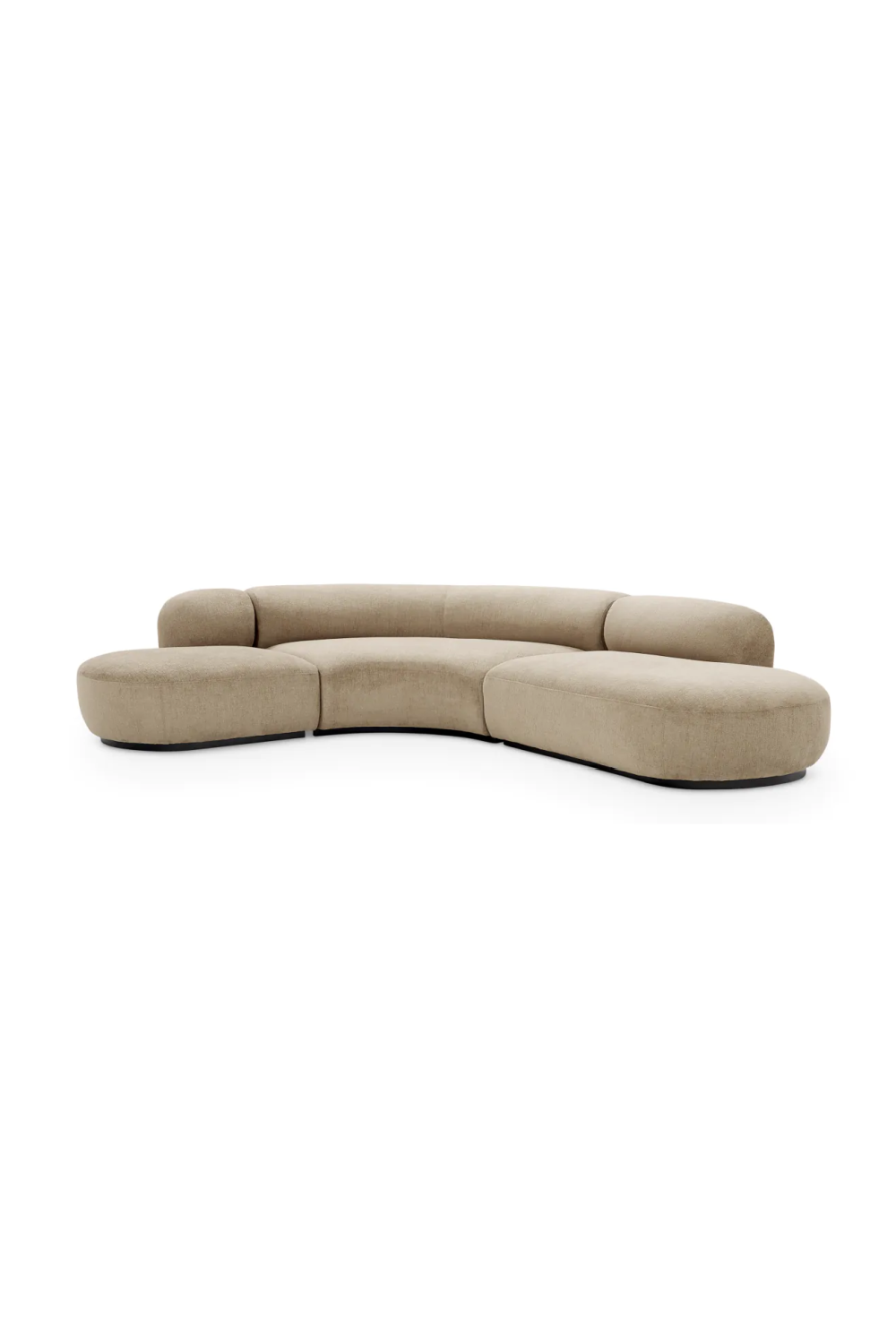 Upholstered Curved Sofa L Björn | Eichholtz Miami