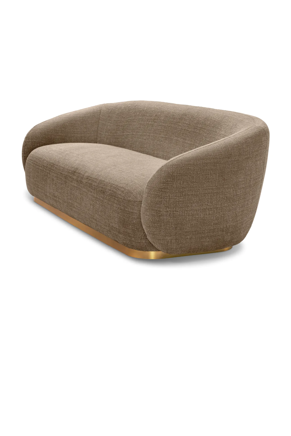 Brass Base Upholstered Sofa Brice| Eichholtz Miami