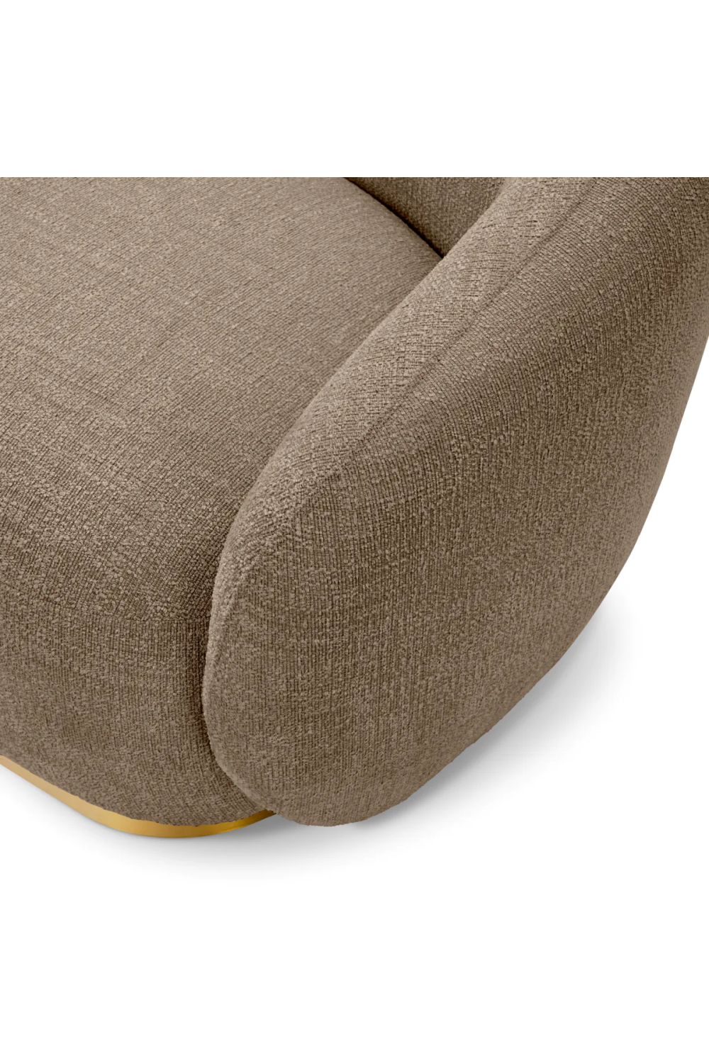 Brass Base Upholstered Sofa Brice| Eichholtz Miami