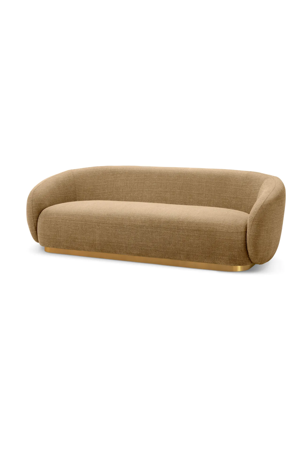 Brass Base Upholstered Sofa Brice| Eichholtz Miami