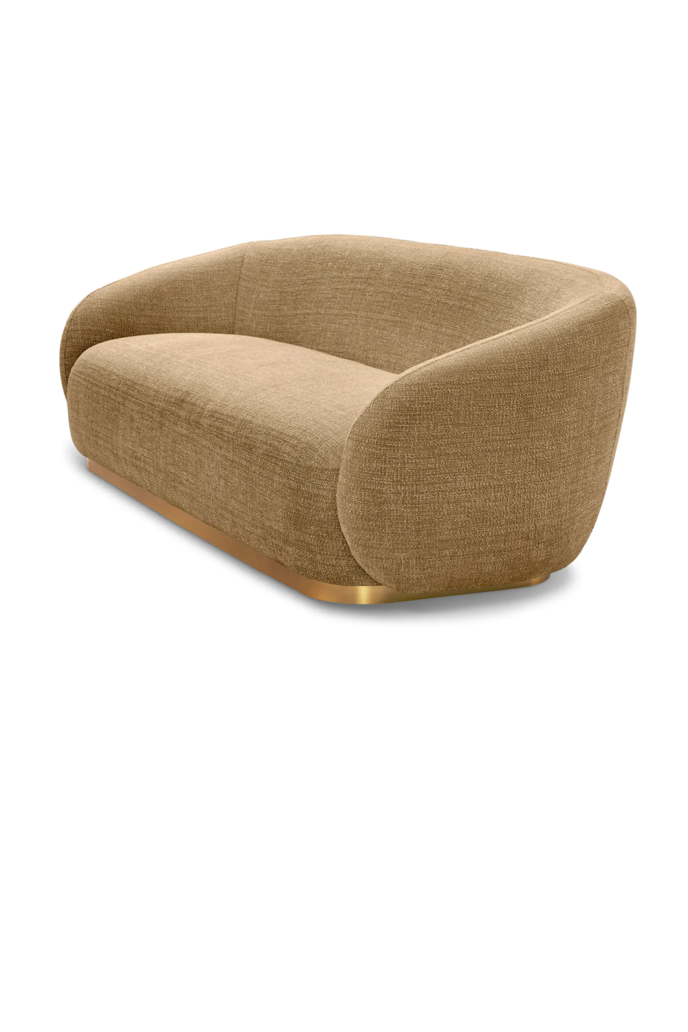 Brass Base Upholstered Sofa Brice| Eichholtz Miami