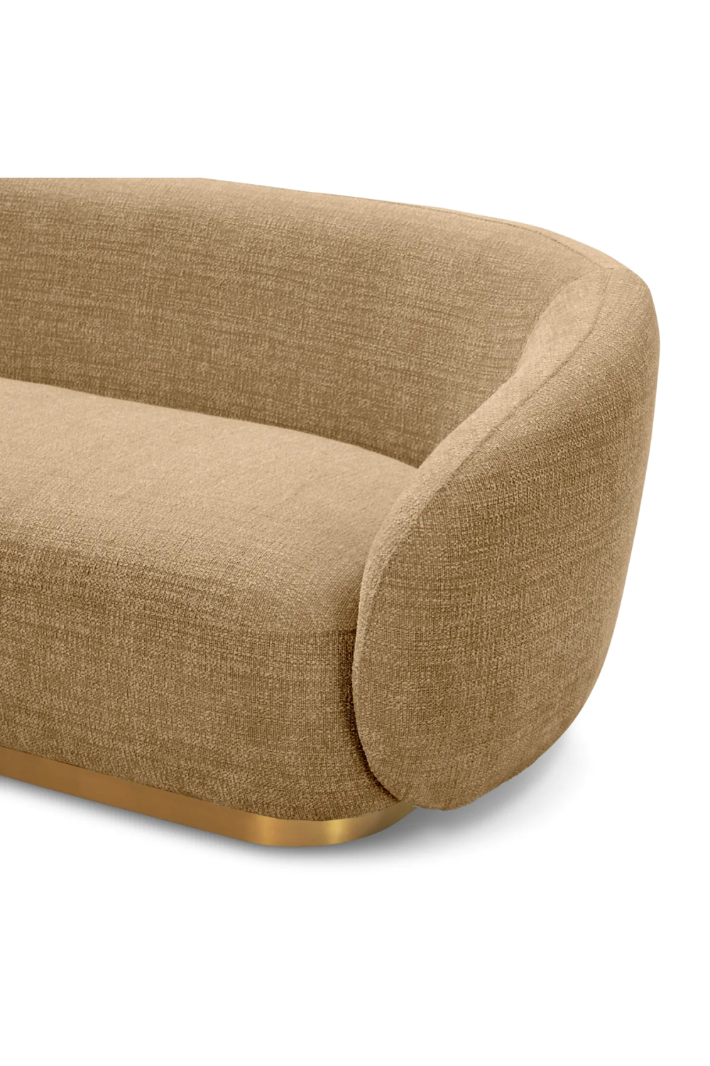 Brass Base Upholstered Sofa Brice| Eichholtz Miami