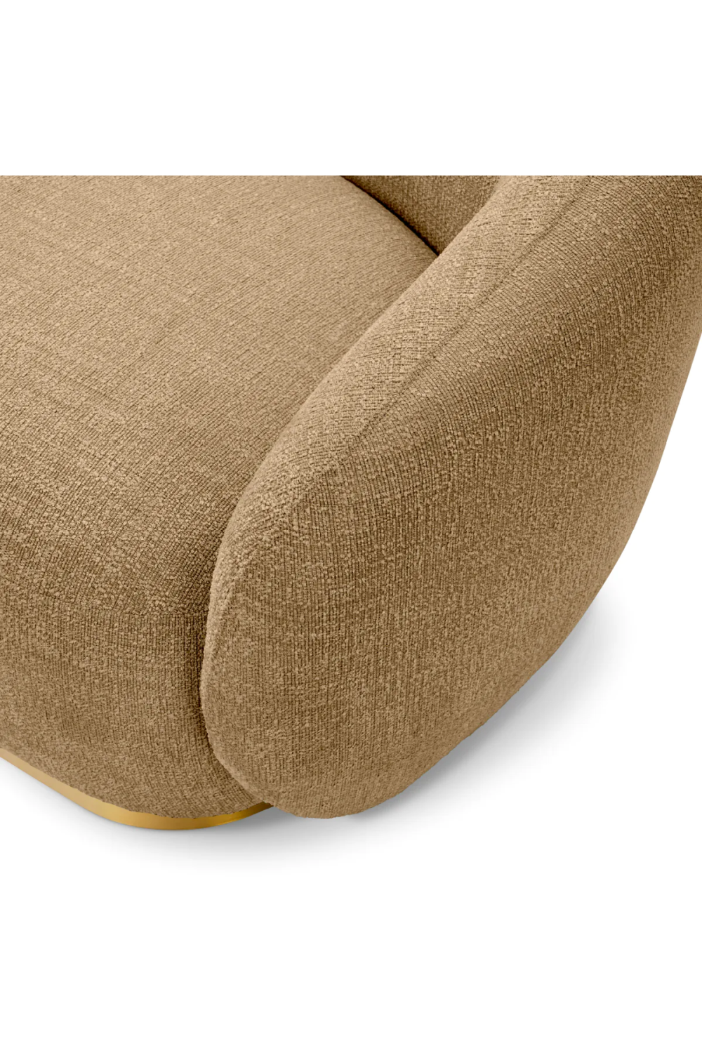Brass Base Upholstered Sofa Brice| Eichholtz Miami