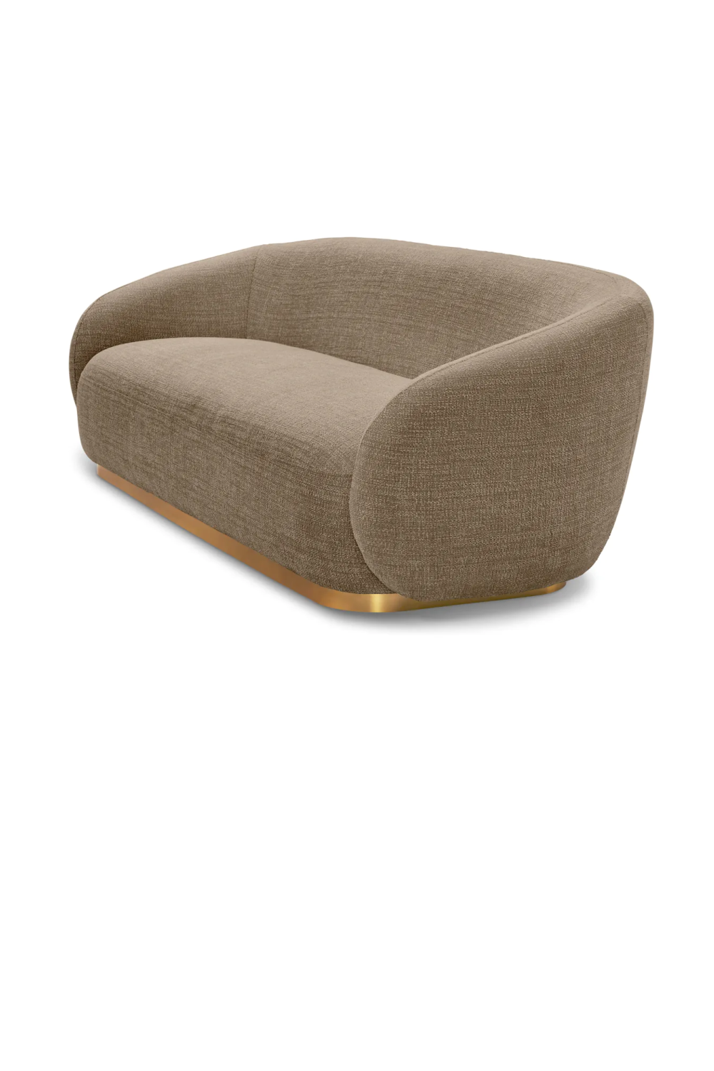 Brass Base Upholstered Sofa Brice| Eichholtz Miami