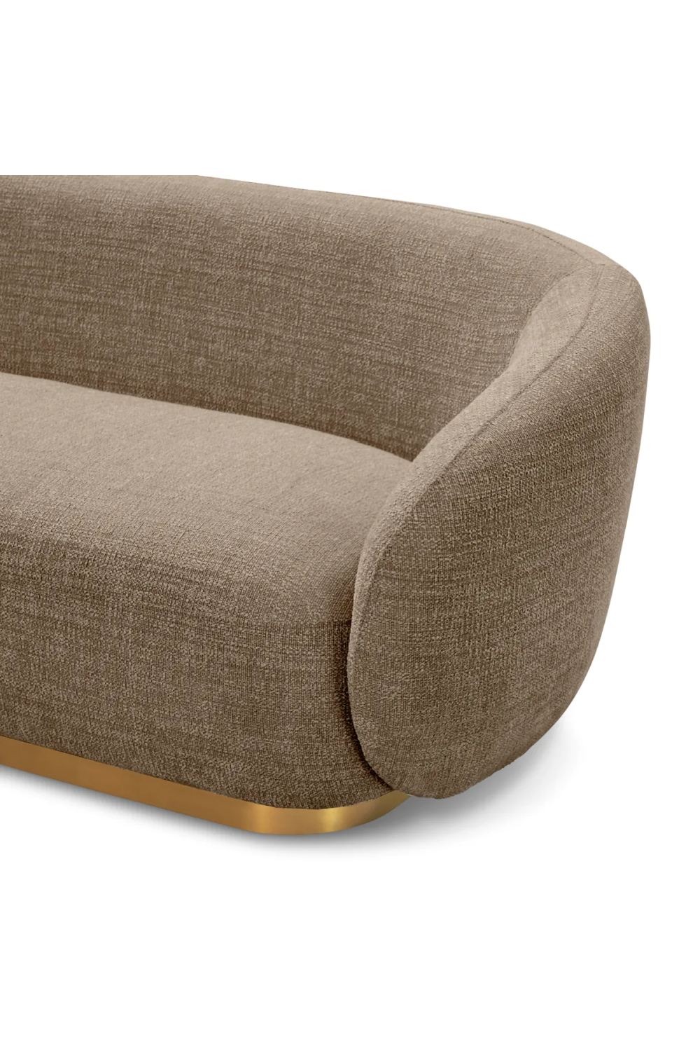 Brass Base Upholstered Sofa Brice| Eichholtz Miami