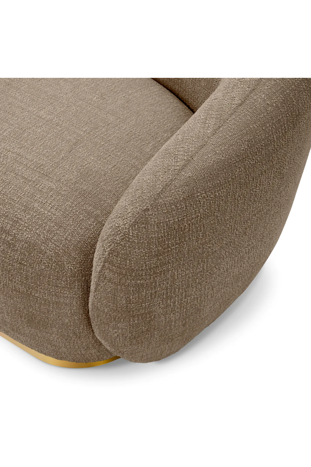 Brass Base Upholstered Sofa Brice| Eichholtz Miami