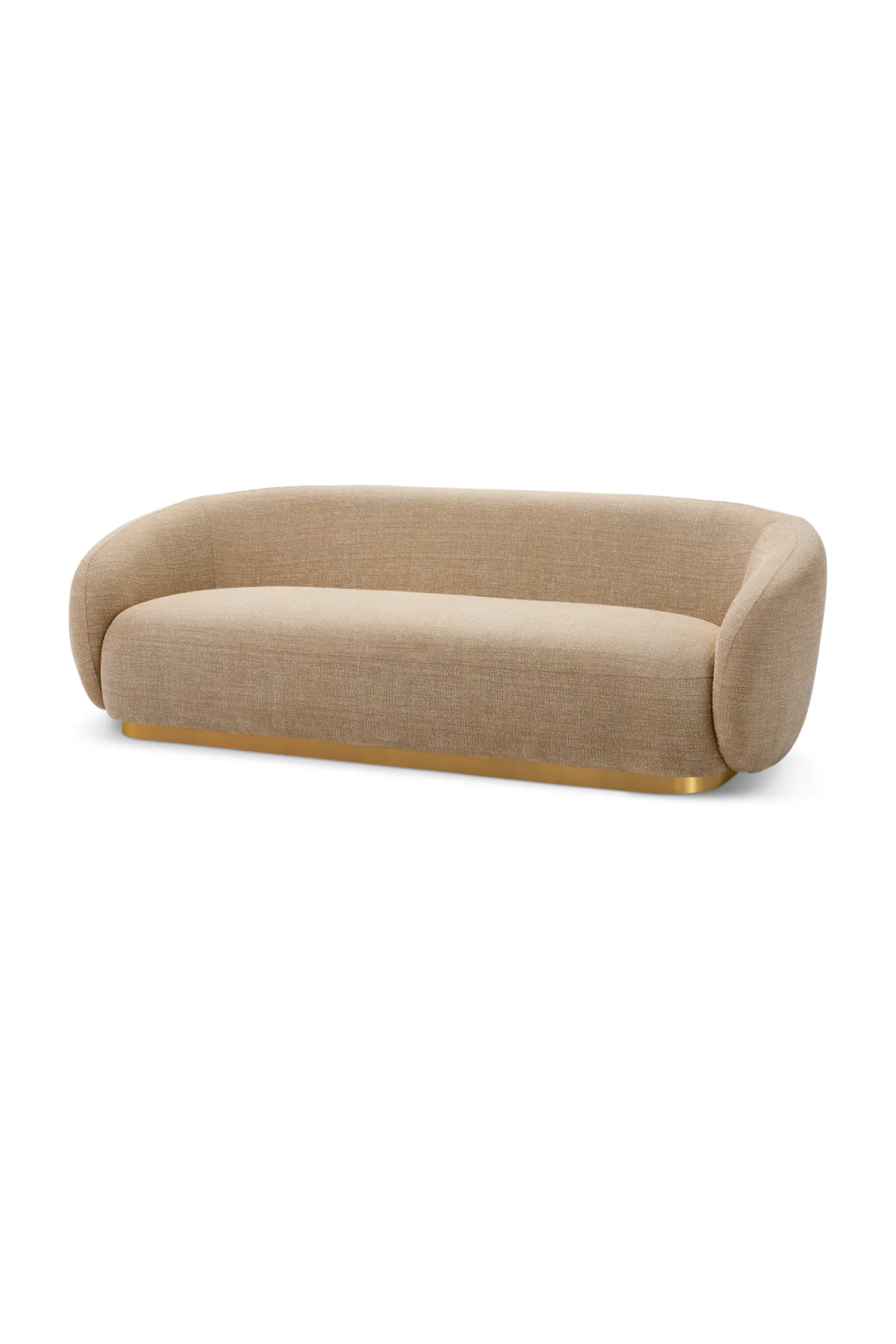 Brass Base Upholstered Sofa Brice| Eichholtz Miami